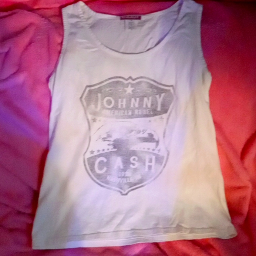 Women's large Johnny Cash tank top